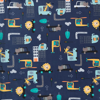 Cuddle® Prints - Hit The Road Midnight 60" Minky Yardage