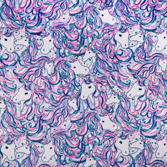 Cuddle® Prints - Be A Unicorn Fuchsia Digitally Printed Yardage