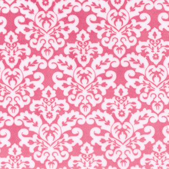 Cuddle® Classic Damask - Fuchsia/Snow 60" Minky Yardage