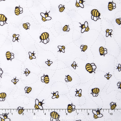 Cuddle® Prints - Bees-A-Buzz Sunshine 60" Minky Yardage