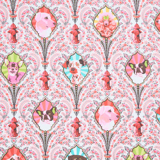 Besties - Puppy Dog Eyes Blossom Metallic Yardage