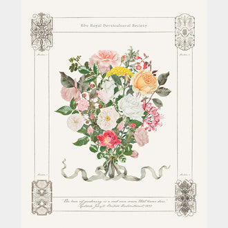 Floral Gardens - Floral Bouquet Cream Panel