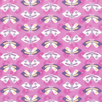 Wandering - Butterflies Orchid Yardage