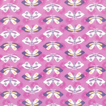 Wandering - Butterflies Orchid Yardage