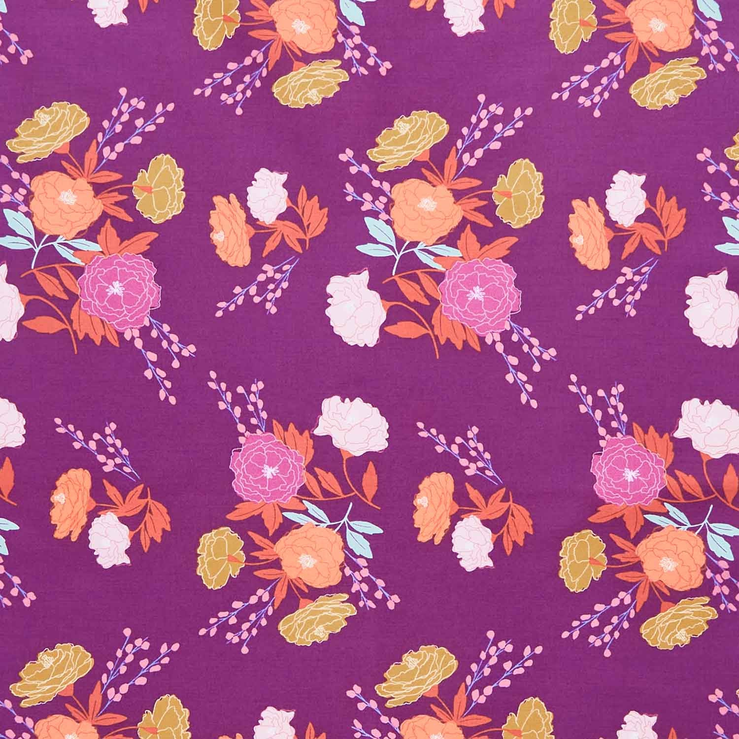 Wandering - Blossom Mulberry Yardage Primary Image