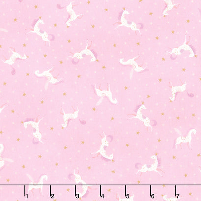 Unicorn Meadow - Unicorns Pink Yardage