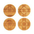 Stars & Cubes Round Coaster 4pc Set Primary Image