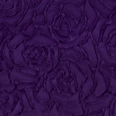 Luxe Cuddle® - Demi Rose Eggplant Minky Yardage