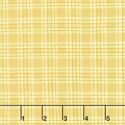 Zest For Life - Plaid Yellow Yardage