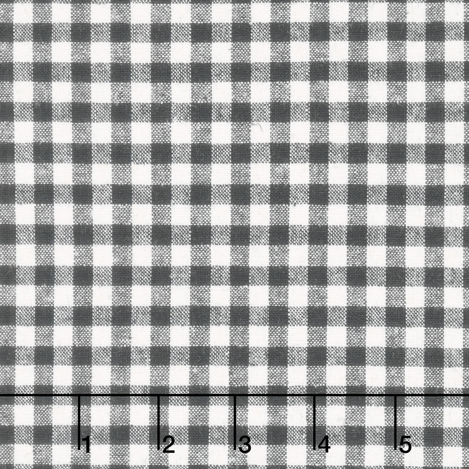 Carolina Gingham - 1/4 Check Black Yardage