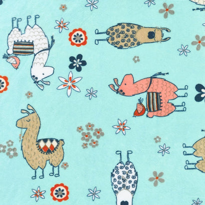 Cuddle® Prints - No-Prob Llama Aruba 60" Minky Yardage