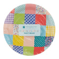 9" Bright Patchwork Paper Plates Alternative View #1