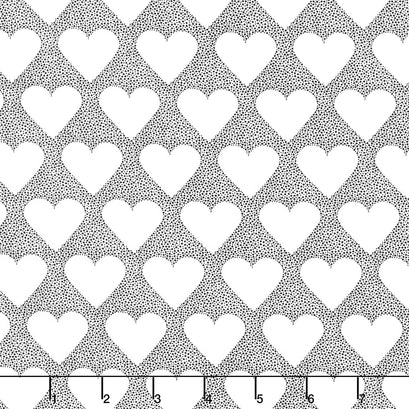 XOXO - I Heart You Ink Lace Yardage