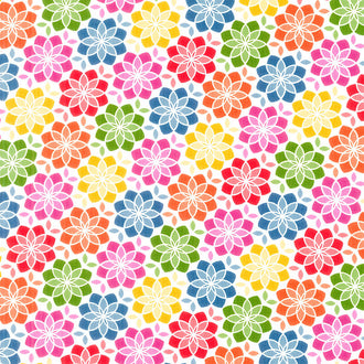 Zinnia - Zinnia Rainbow Yardage