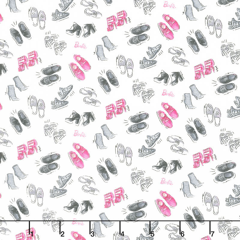 Barbie Girl - Shoes White Yardage