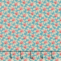 Tradewinds - Plumeria Aquamarine Yardage Primary Image