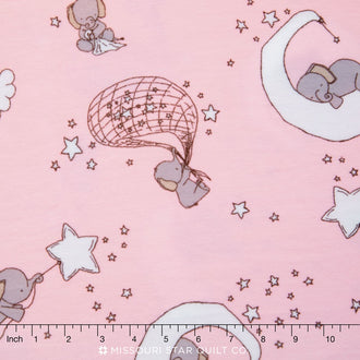 Cuddle® Prints - Dream Big Cuddle® Blush Minky Yardage