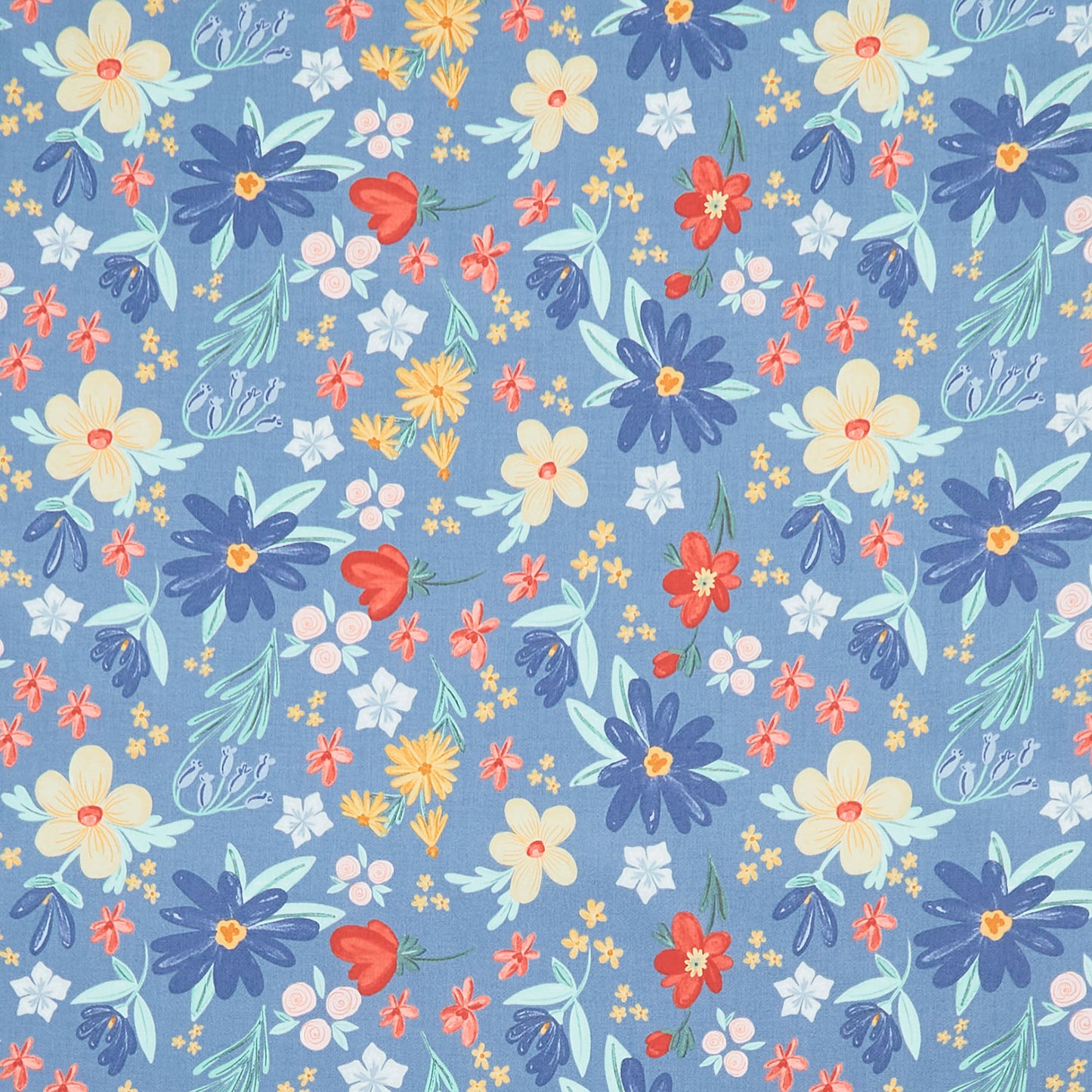 Farmhouse Summer - Main Denim Yardage Primary Image