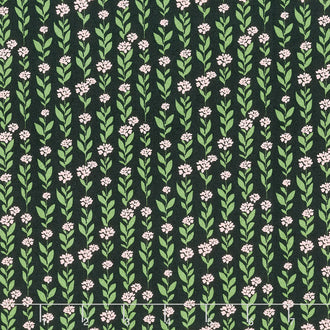 Country Rose - Climbing Vine Charcoal Yardage