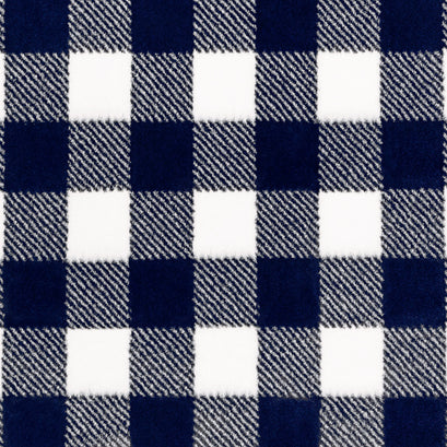 Luxe Cuddle® - Buffalo Check Snow Ink Minky Yardage