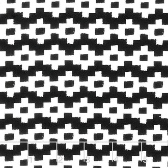 Capsule Pacha - Etched Pathways Black White Yardage