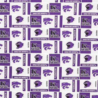 College - Kansas State University Herringbone Box Yardage