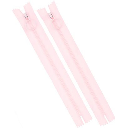 8" Hoop Pull Zippers - Pink