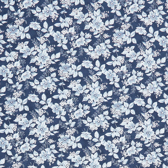 Cascade - Delicate Blossoms Midnight Yardage