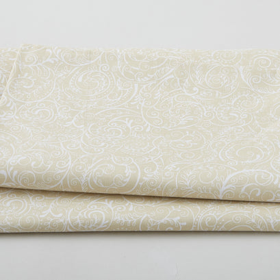 Charleston - Swirling Vines Cream 108" Wide 3 Yard Cut