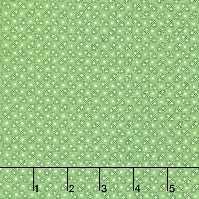 Calico - Flowerbed Basil Yardage