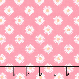 Flora No. 6 - Daisies Pink Yardage