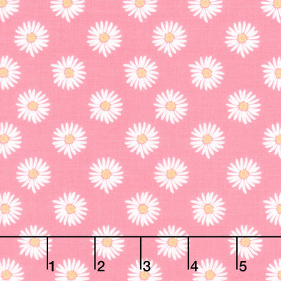 Flora No. 6 - Daisies Pink Yardage