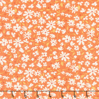 Gloria - Nostalgia Meadow Rust Orange Yardage