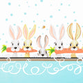 Harold the Hare - Double Border White Yardage Primary Image