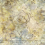 Primo Batiks - Desert Sky Dot Roses Greenish Gold Yardage Primary Image