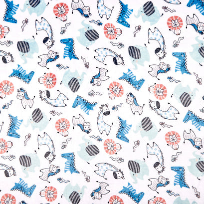 Cloud Cuddle® Print - Lets Get Wild Multi Yardage