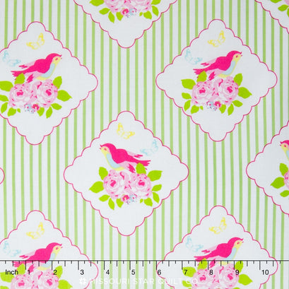 Zoey's Garden - Framed Birdies-Green Yardage