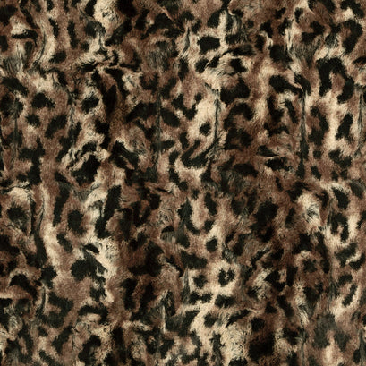 Luxe Cuddle® - Bobcat Taupe Black Minky Yardage