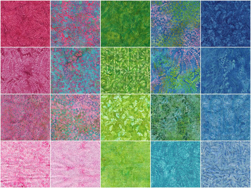 Blossoms and Blooms Batiks Fat Quarter Bundle Alternative View #2