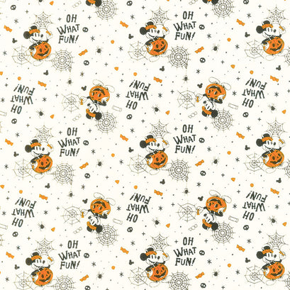 Character Halloween III - Pumpkin Mickey Cream Yardage