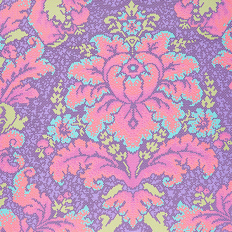 Parisville Deja Vu - Damask Dot Violet Yardage