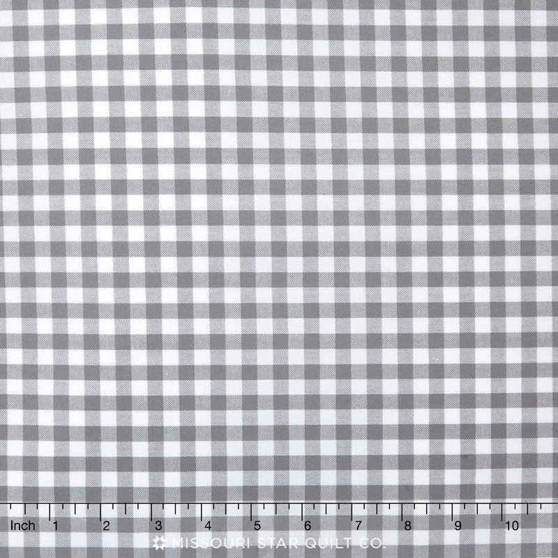 1/4 Black Gingham Fabric