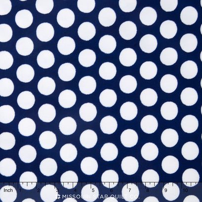 Cuddle® Classic Mod Dot - Midnight/Snow 60" Minky Yardage