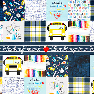 Cuddle® Prints - Teachers Multi Digitally Printed Minky Yardage