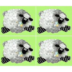 Lewe the Ewe - Sheep Blocks Light Green Panel Primary Image