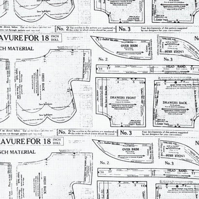 Sew Journal - Vintage Doll Pattern 108" Wide Backing