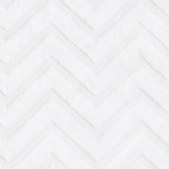 Cuddle® Embossed Chevron - White 60" Minky Yardage