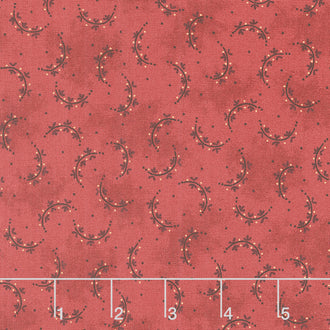 Scraps of Kindness - Heart Sprays Cranberry Yardage