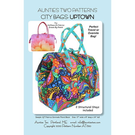 City Bags Uptown Pattern by Aunties Two for Aunties Two