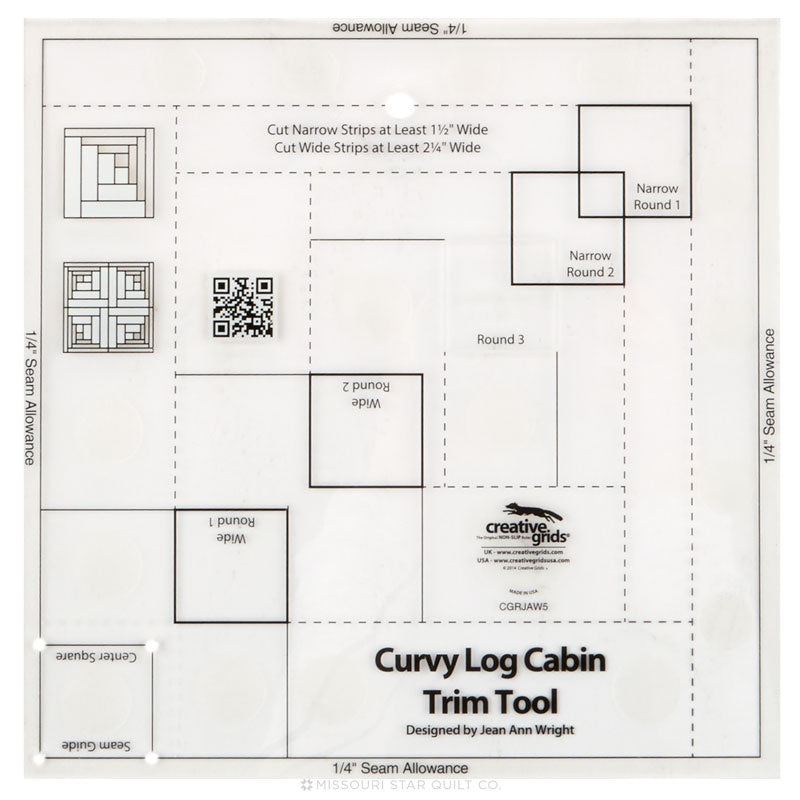 Log Cabin Ruler 1/2 & 1 - Bloc Loc : : DIY & Tools